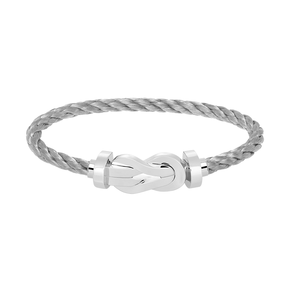 [⭐Shinejoy]CHANCE LARGE 8 FIGURE BUCKLE NO DIAMOND BRACELET SILVER