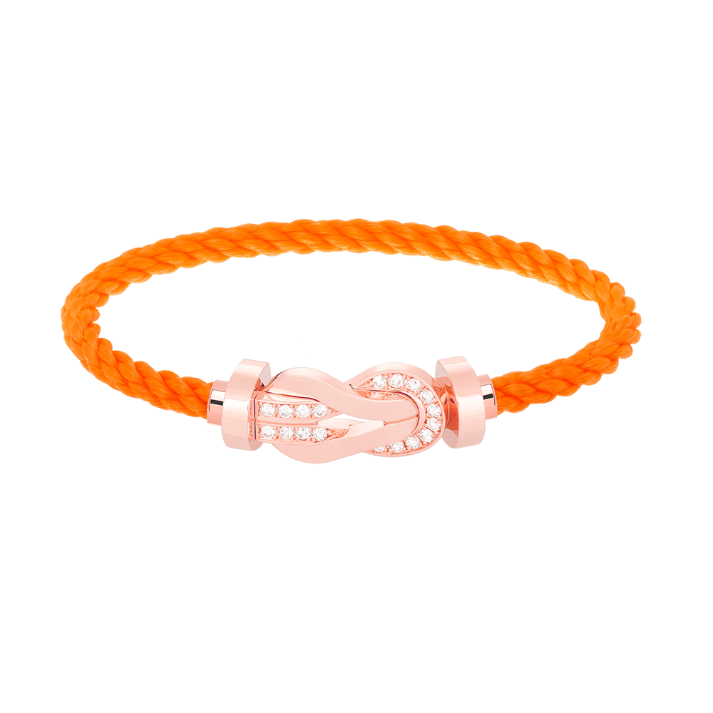 [⭐Shinejoy]CHANCE LARGE 8 FIGURE BUCKLE HALF DIAMOND BRACELET ROSE GOLD