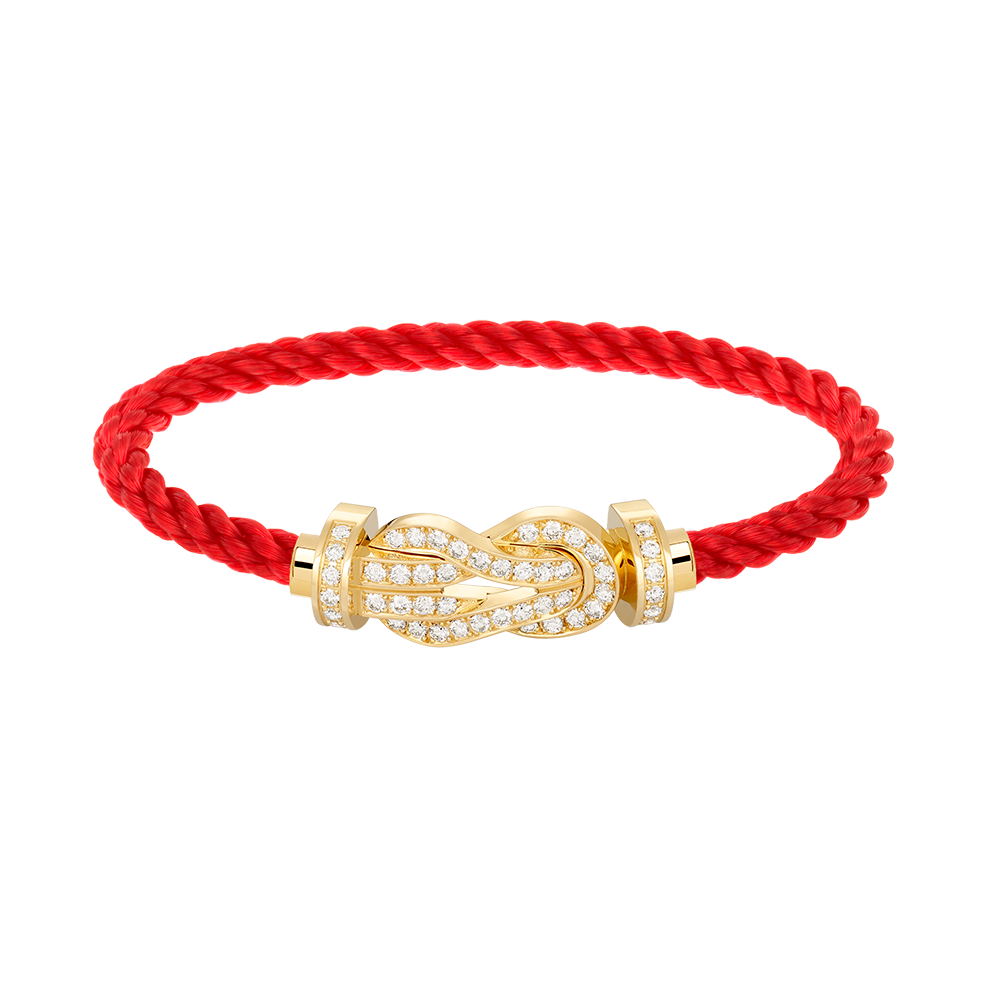 [⭐Shinejoy]CHANCE LARGE 8 FIGURE BUCKLE FULLDIAMOND BRACELET GOLD