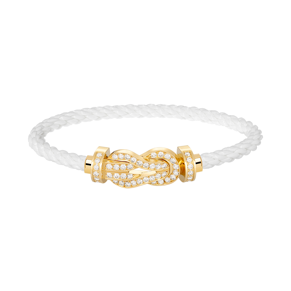 [⭐Shinejoy]CHANCE LARGE 8 FIGURE BUCKLE FULLDIAMOND BRACELET GOLD
