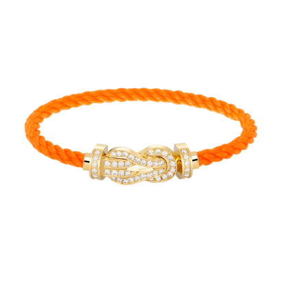 [⭐Shinejoy]CHANCE LARGE 8 FIGURE BUCKLE FULLDIAMOND BRACELET GOLD