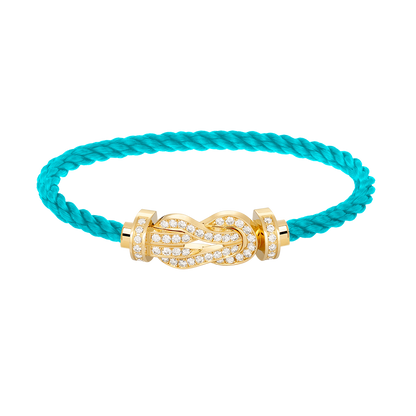 [⭐Shinejoy]CHANCE LARGE 8 FIGURE BUCKLE FULLDIAMOND BRACELET GOLD