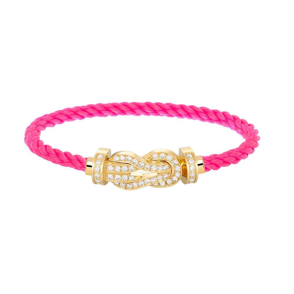 [⭐Shinejoy]CHANCE LARGE 8 FIGURE BUCKLE FULLDIAMOND BRACELET GOLD