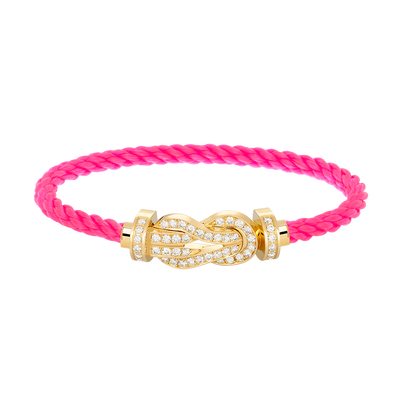 [⭐Shinejoy]CHANCE LARGE 8 FIGURE BUCKLE FULLDIAMOND BRACELET GOLD