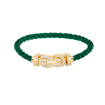 [⭐Shinejoy]CHANCE LARGE 8 FIGURE BUCKLE FULLDIAMOND BRACELET GOLD