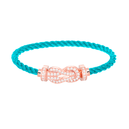[⭐Shinejoy]CHANCE LARGE 8 FIGURE BUCKLE FULL DIAMOND BRACELET ROSE GOLD