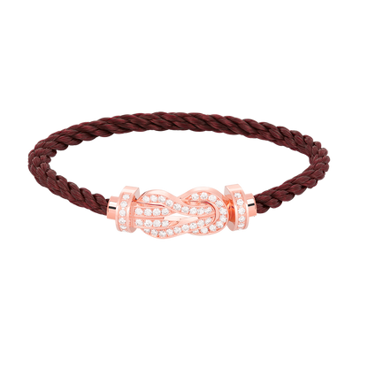 [⭐Shinejoy]CHANCE LARGE 8 FIGURE BUCKLE FULL DIAMOND BRACELET ROSE GOLD