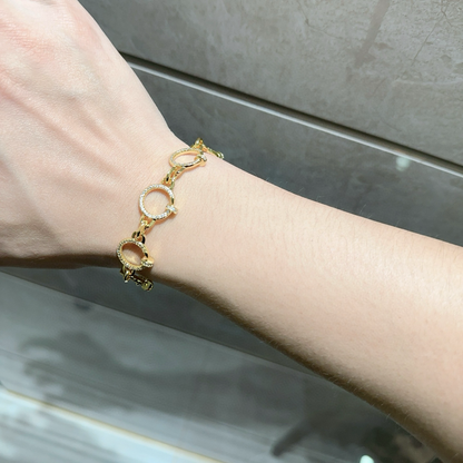 [⭐Shinejoy Jewelry] ラブ＆ジュスト アン クル ブレスレット ダイヤモンド