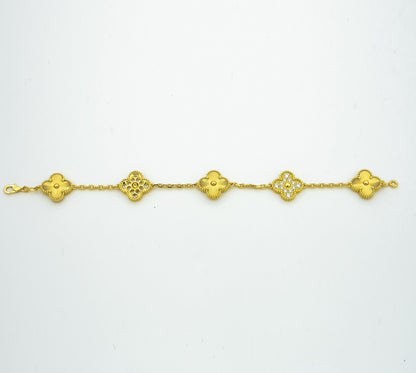 [⭐Shinejoy] CLOVER 5 MOTIF LASER BRACELET COLLECTION