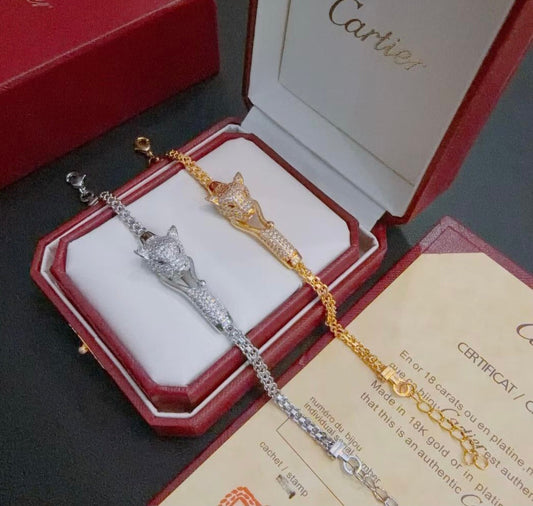 [⭐Shinejoy Jewelry] パンテール ブレスレット ダイヤモンド