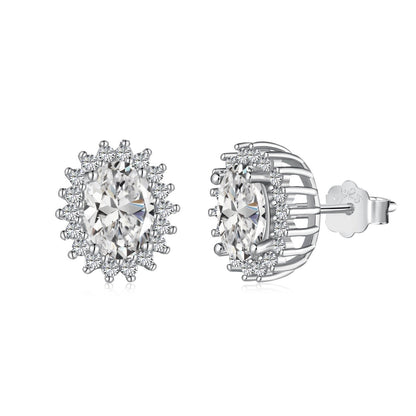 [Shinejoy Jewelry]華奢で輝きのあるオーバルカットのデイリーピアス