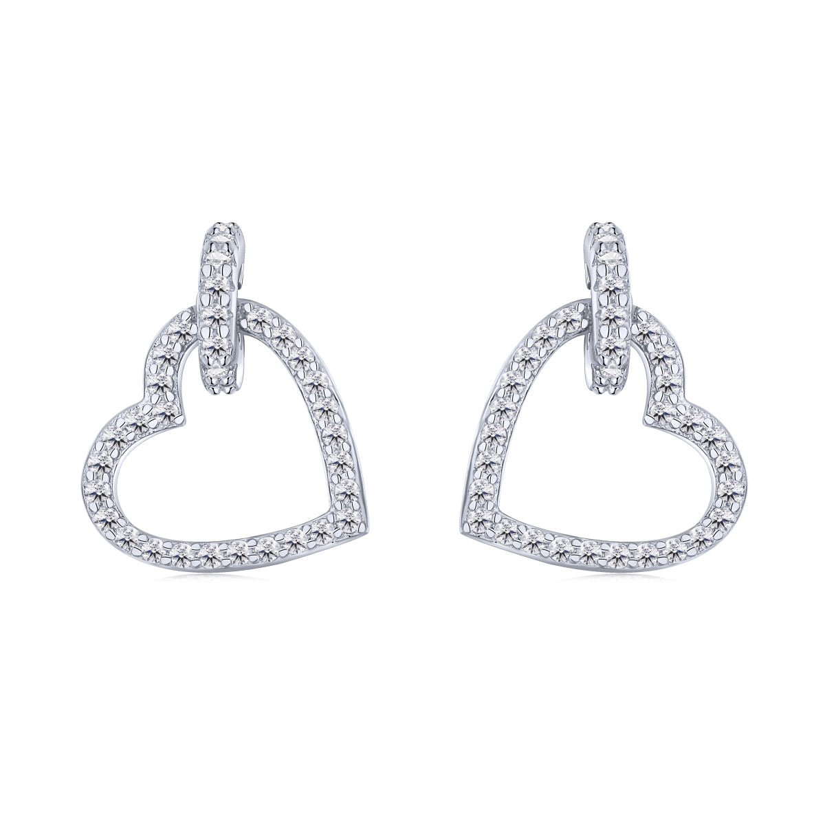 [Shinejoy Jewelry]華奢なハート型ピアス