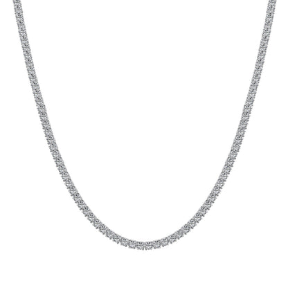 {
  "Shinejoy Jewelry": "シャインジョイ・ジュエリー",
  "Delicate Round Shape Tennis Necklace": "繊細なラウンドシェイプのテニスネックレス"
}