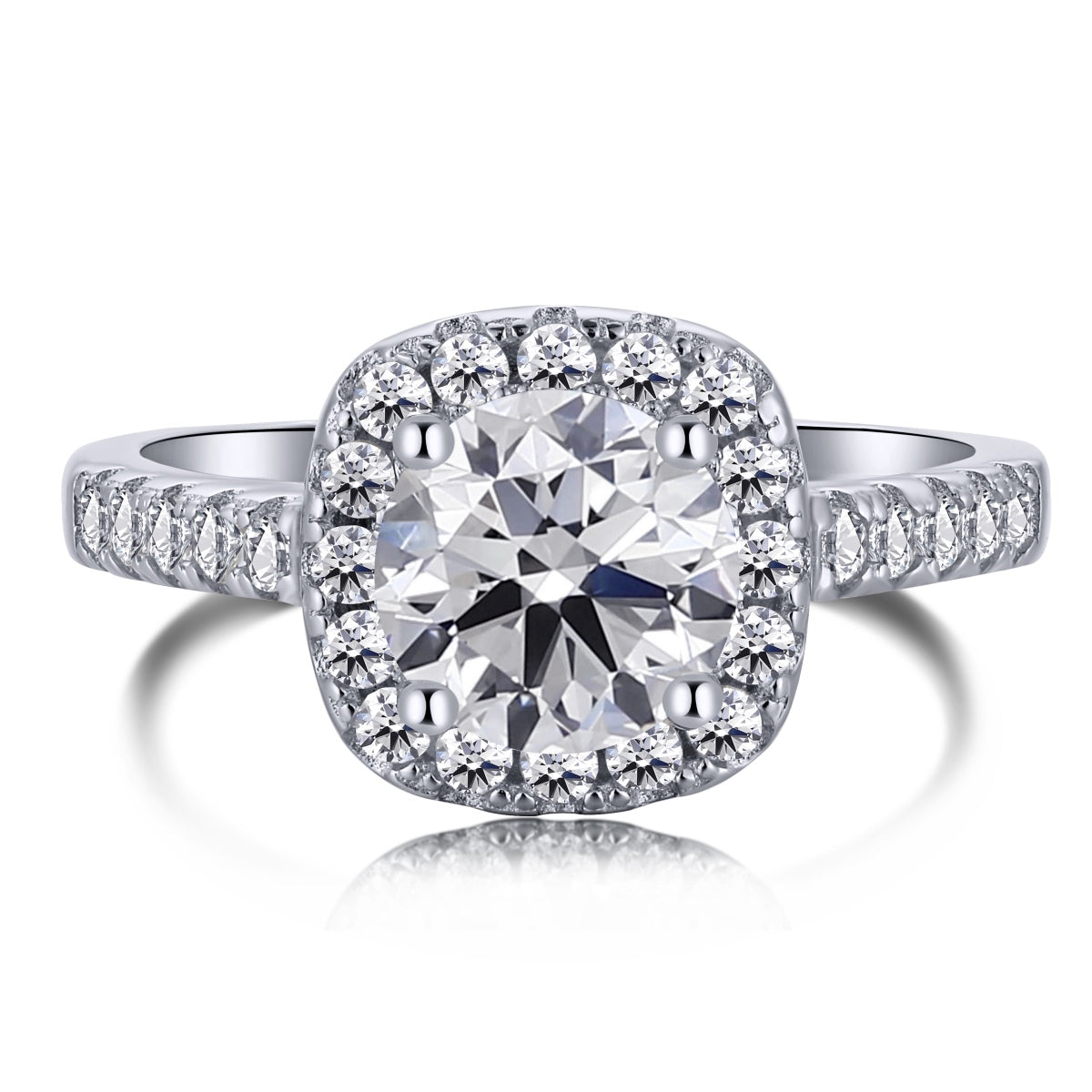 [Shinejoy Jewelry] Blendender, prächtiger Ring mit Rundschliff für die Hochzeit