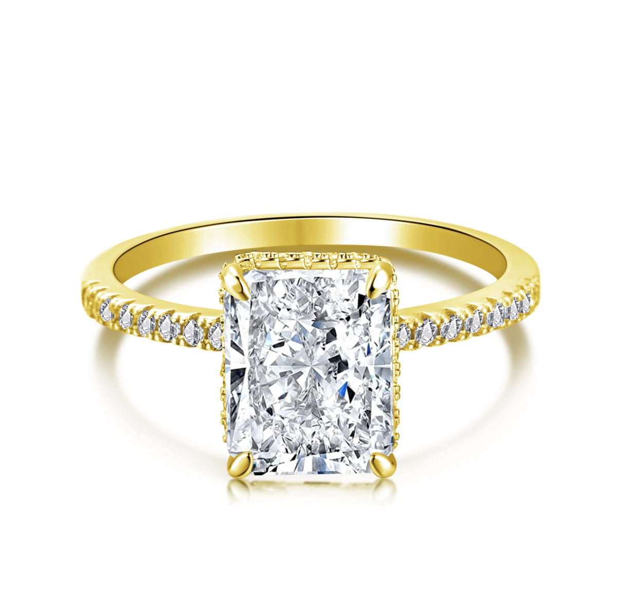 [Shinejoy Jewelry] 4.0カラット ラグジュアリー婚約指輪