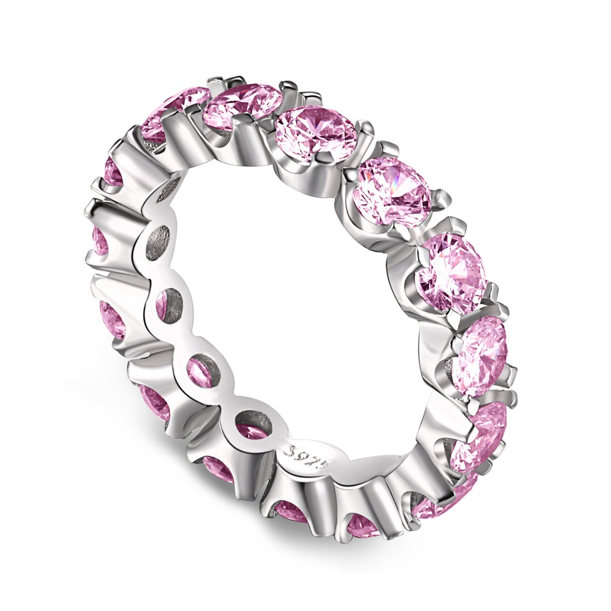 [Shinejoy Jewelry]エタニティ ラウンドカット テニスリング