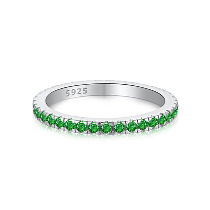 [Shinejoy Jewelry] Zarter, funkelnder Ring im Rundschliff für den Alltag