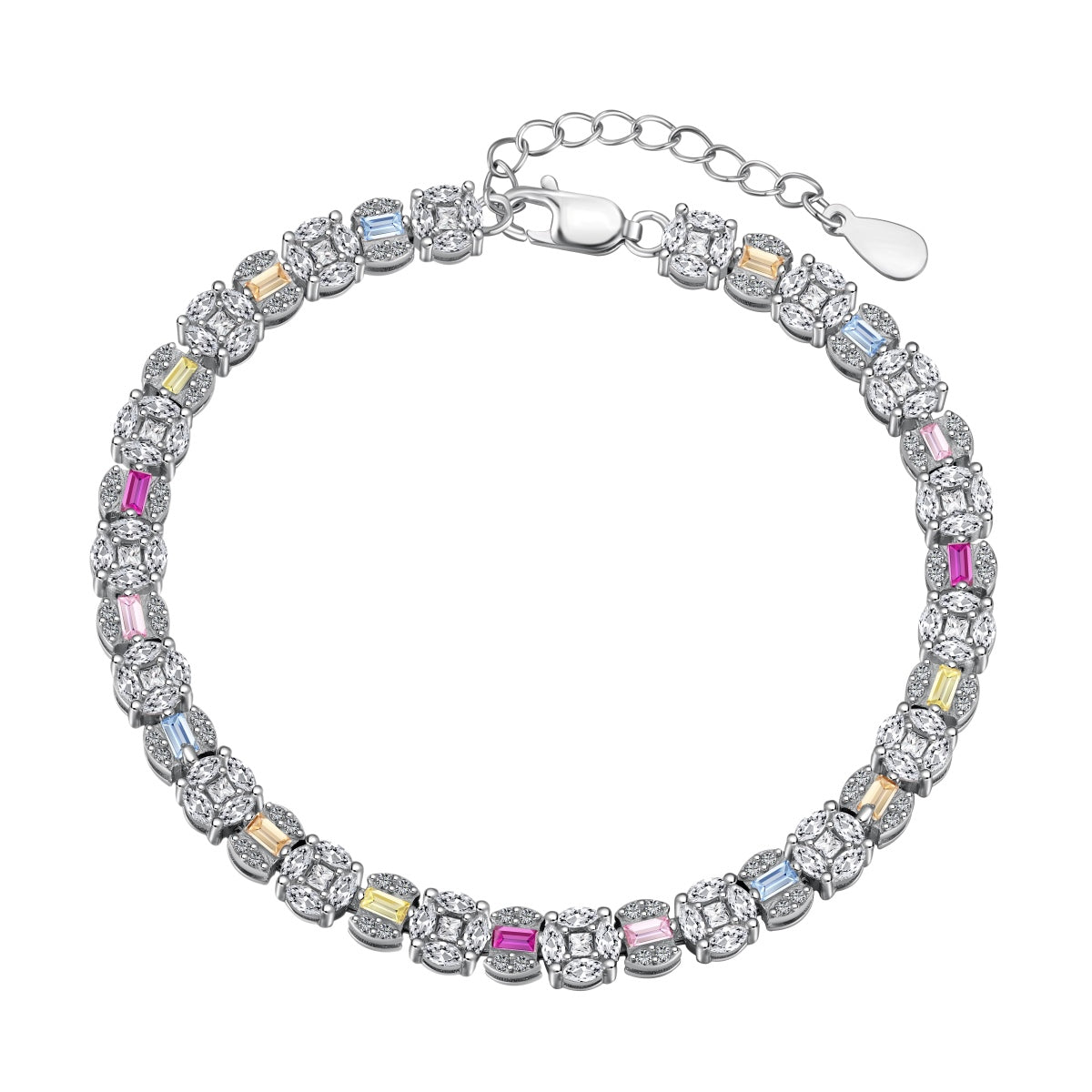 [Shinejoy Jewelry] 眩い輝きのマルチカット デイリーブレスレット