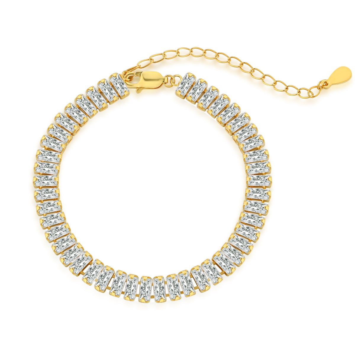 [Shinejoy Jewelry] Exquisites Armband im Smaragdschliff für den Alltag
