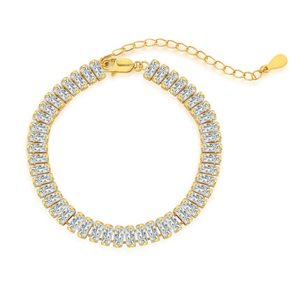 [Shinejoy Jewelry] Exquisites Armband im Smaragdschliff für den Alltag