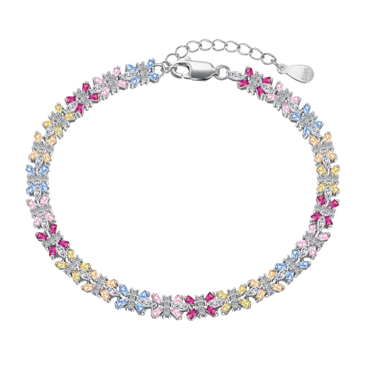 {
  "Shinejoy Jewelry": "シャインジョイ・ジュエリー",
  "Radiant Colorful Emerald Cut Party Bracelet": "ラディアント・カラフル・エメラルドカット・パーティーブレスレット"
}