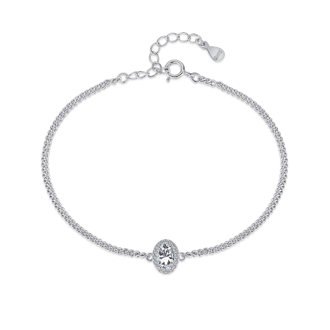 [Shinejoy Jewelry] エレガントなオーバル型ブレスレット