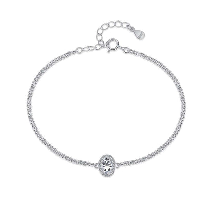 [Shinejoy Jewelry] エレガントなオーバル型ブレスレット