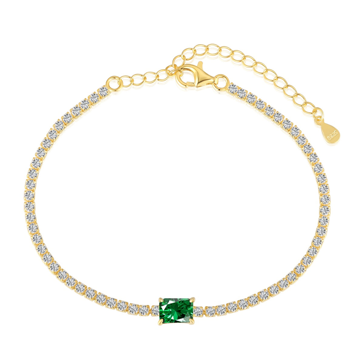 {"Shinejoy Jewelry": "シャインジョイ・ジュエリー", "1.0 Carat Unique Emerald Cut Banquet Bracelet": "1.0カラット ユニークエメラルドカット バンケットブレスレット"}