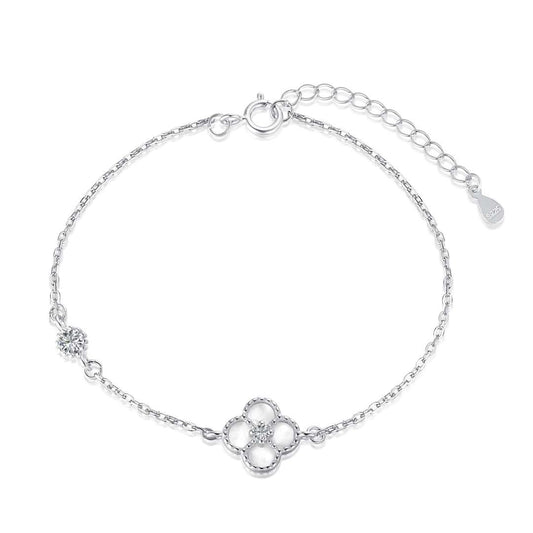 [Shinejoy Jewelry] 華奢な四つ葉のクローバーブレスレット