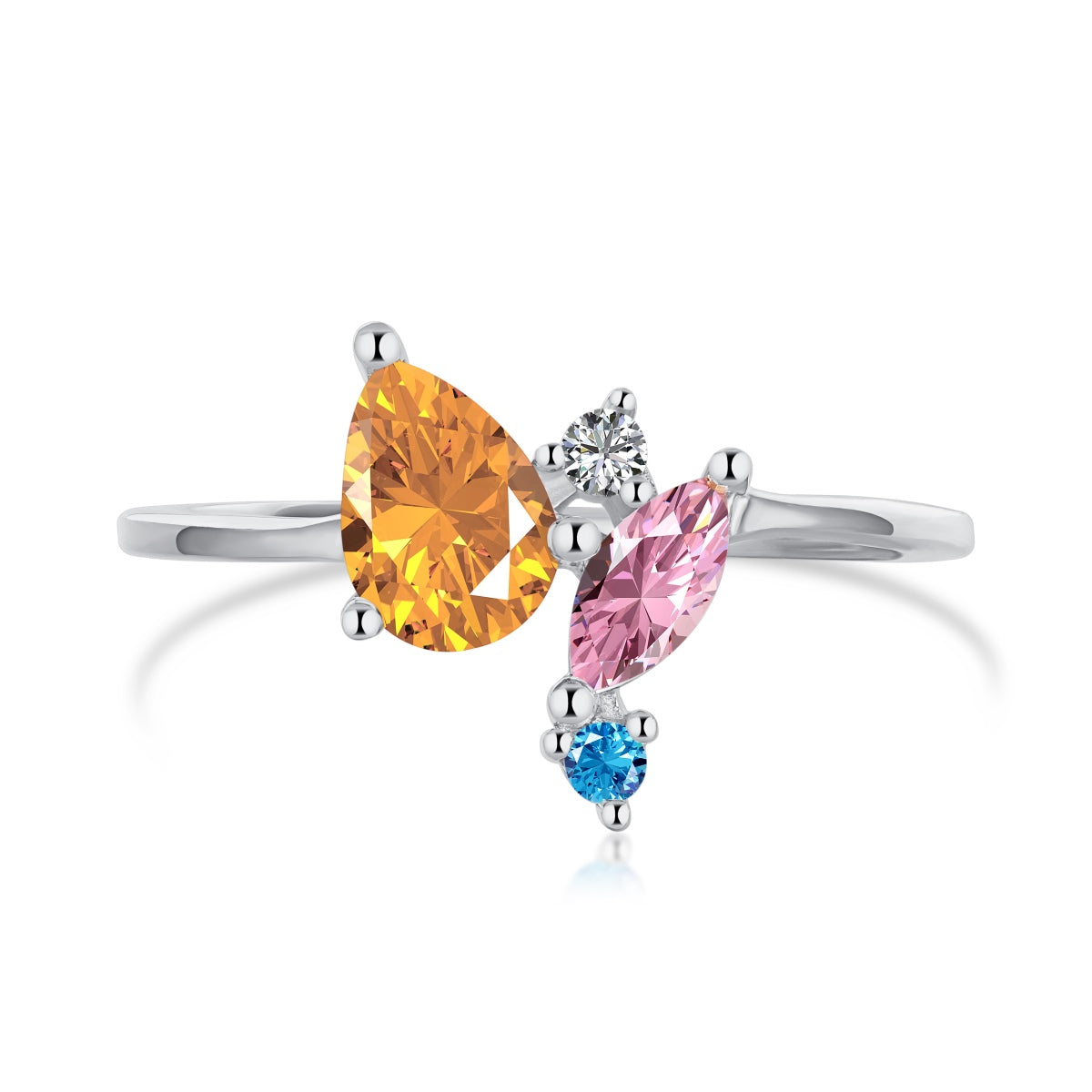 {
  "[Shinejoy Jewelry]Radiant Colorful Multi Cut Daily Ring": "[シャインジョイ・ジュエリー] ラディアント カラフル マルチカット デイリーリング"
}