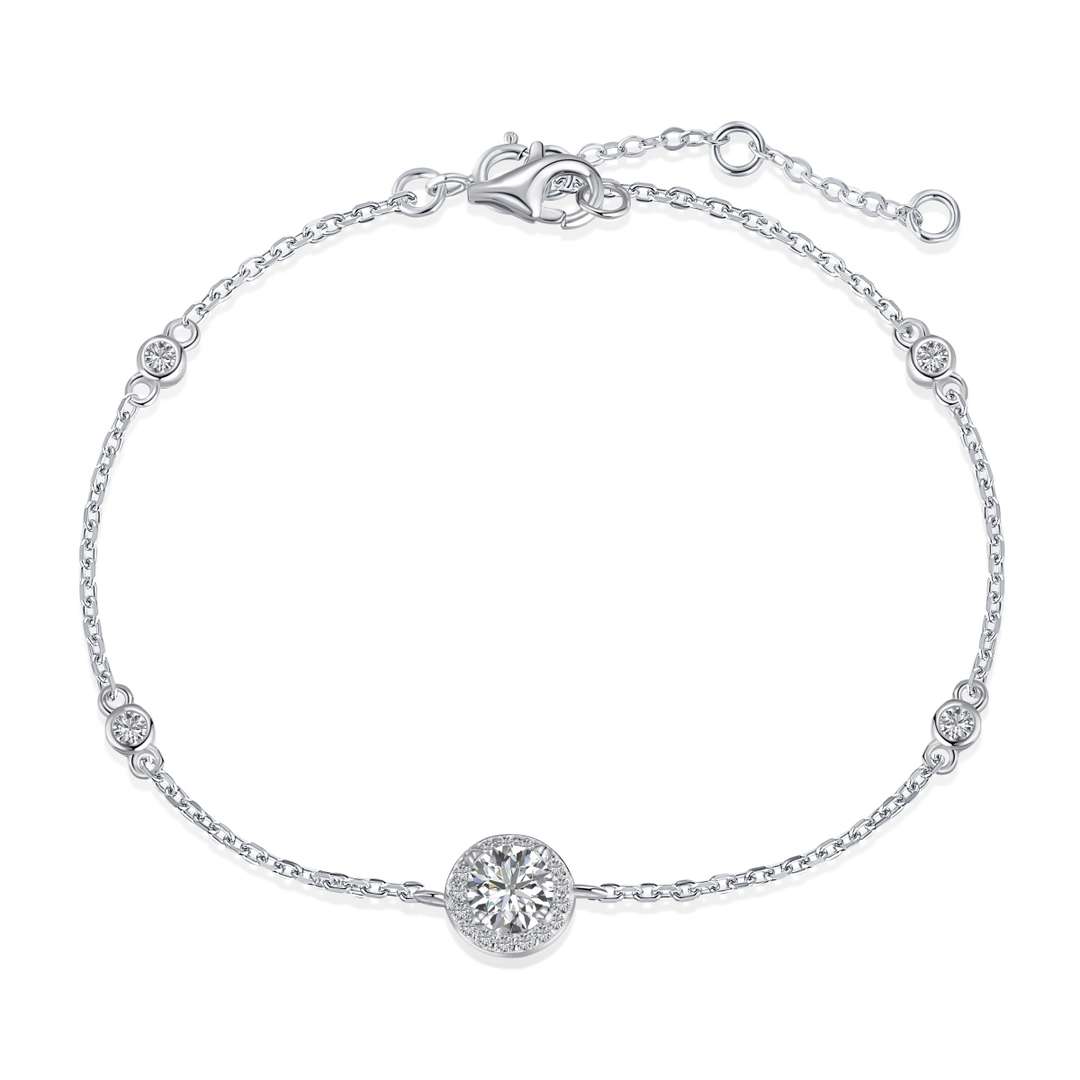 [Shinejoy Jewelry]輝きを放つラウンドカット・ブレスレット