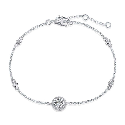 [Shinejoy Jewelry]輝きを放つラウンドカット・ブレスレット