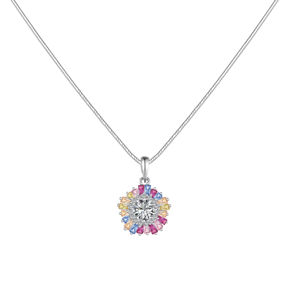 [Shinejoy Jewelry]Charmante bunte Blumen-Halskette