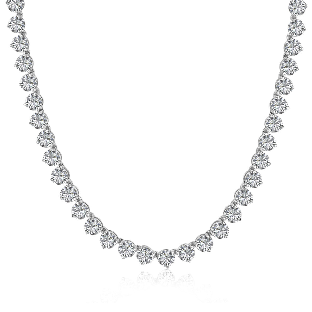 [Shinejoy Jewelry]華やかなハートカットテニスネックレス