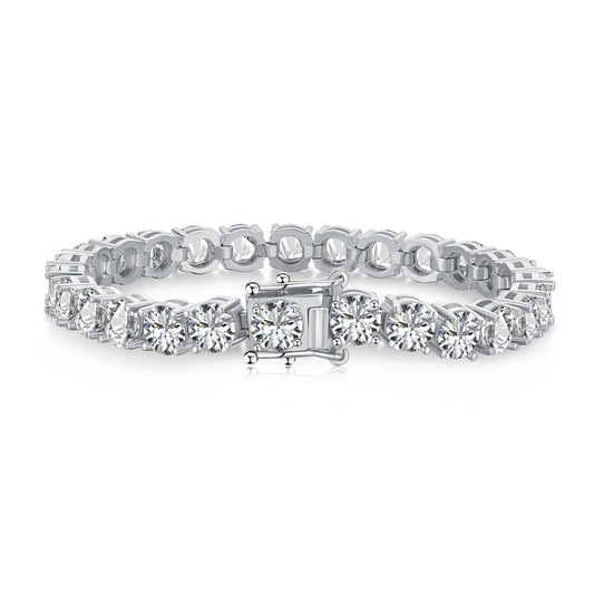[Shinejoy Jewelry] 0.75カラット 眩いラウンドカット ウェディングブレスレット