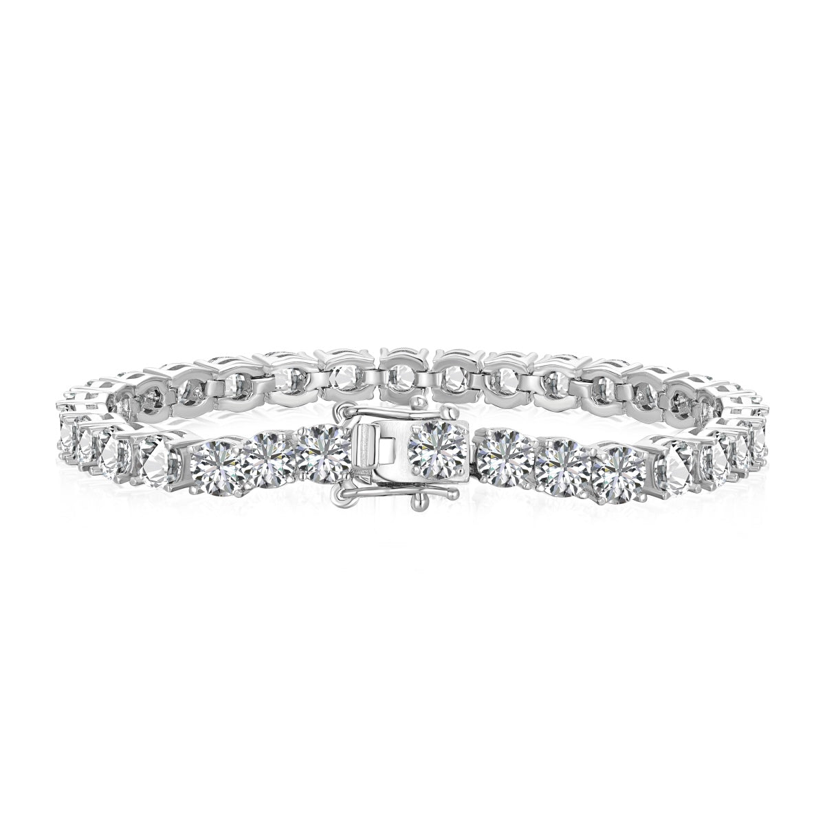 [Shinejoy Jewelry] 華やかな輝き ラウンドカット ウェディングブレスレット