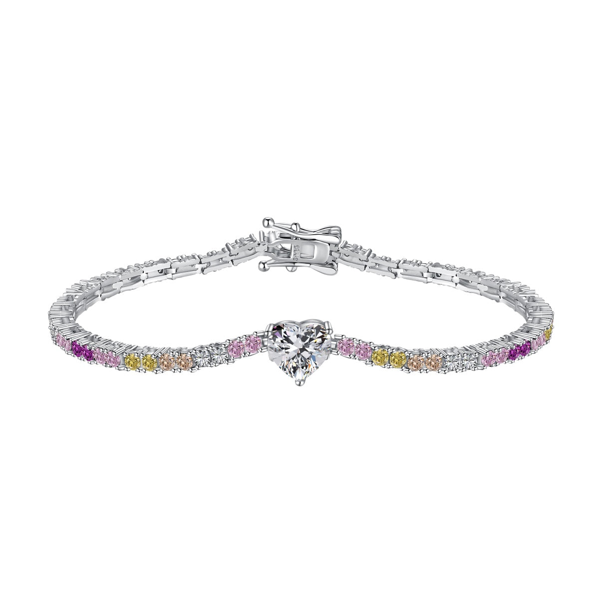 [Shinejoy Jewelry] 繊細でロマンティックなハート型ラブブレスレット