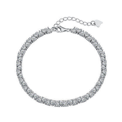 [Shinejoy Jewelry] 眩いロマンティック・ハートシェイプ・ラバーブレスレット