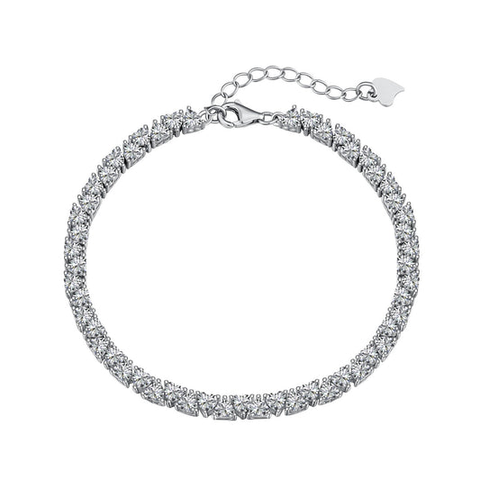 [Shinejoy Jewelry] 眩いロマンティック・ハートシェイプ・ラバーブレスレット