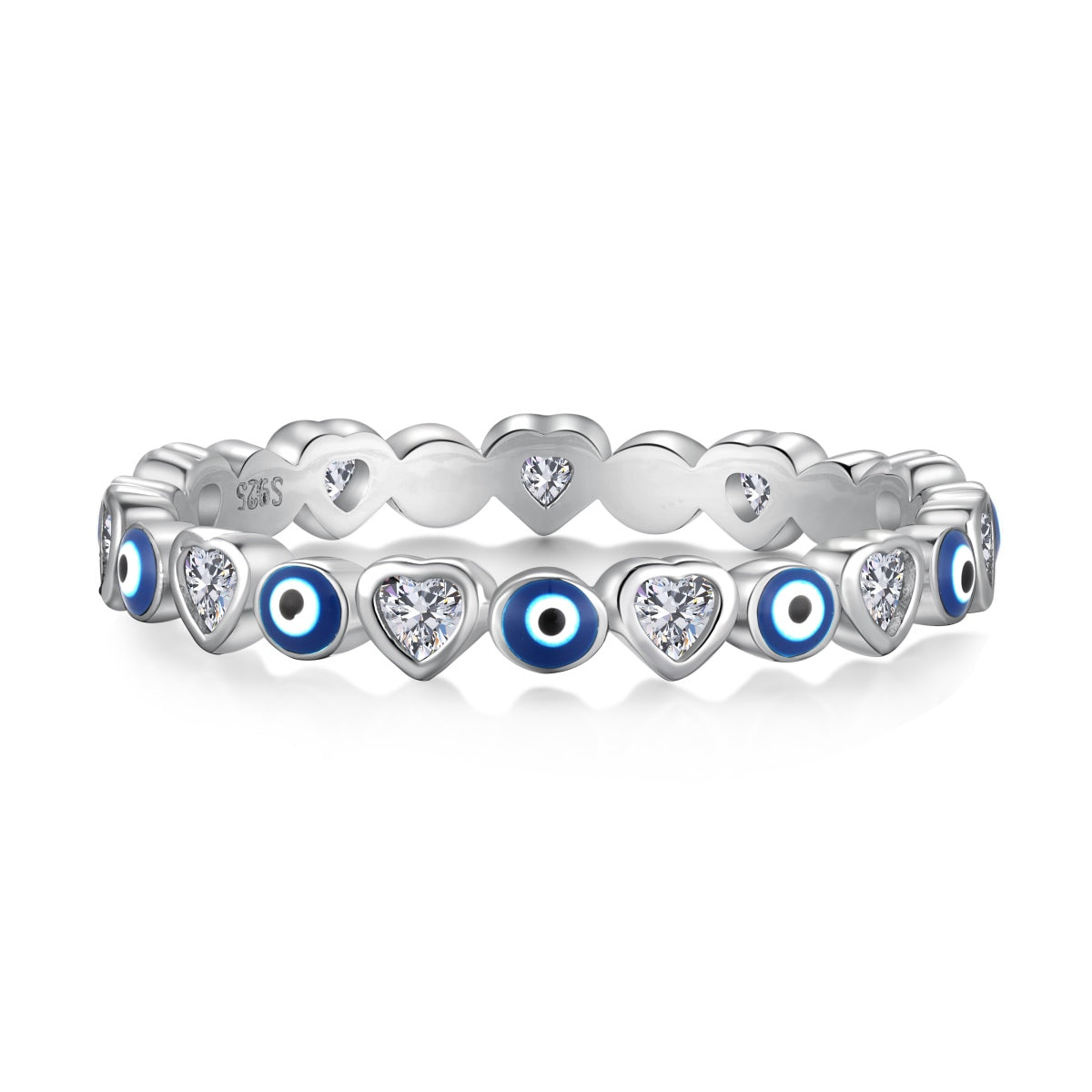 [Shinejoy Jewelry] Strahlender bunter Ring in runder Form für den Alltag