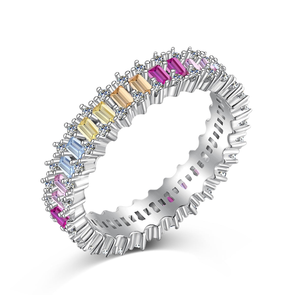 [Shinejoy Jewelry]Prunkvoller, auffälliger Cocktailring mit Smaragdschliff