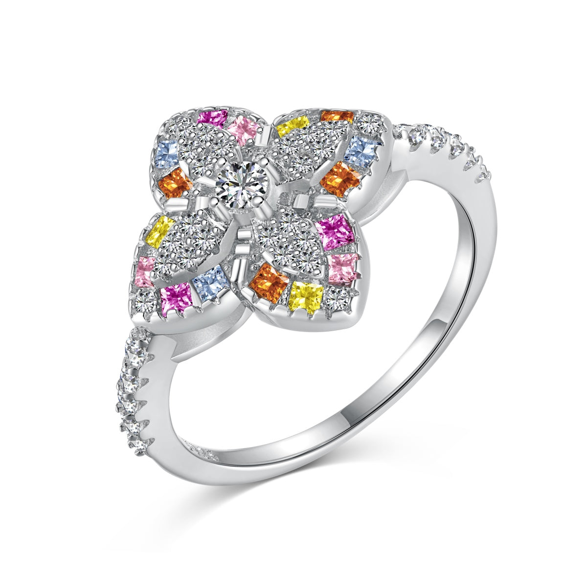 {
  "Shinejoy Jewelry": "シャインジョイ・ジュエリー",
  "Luxurious Colorful Flower Shape Banquet Ring": "ラグジュアリー カラフルフラワーモチーフ バンケットリング"
}