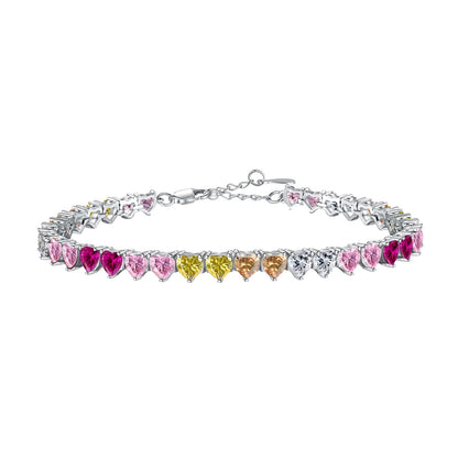 {
  "Shinejoy Jewelry": "Shinejoy Jewelry",
  "Luxurious Colorful Romantic Heart Shape Lover Bracelet": "ラグジュアリーでカラフルなロマンティックハート型ラブブレスレット"
}