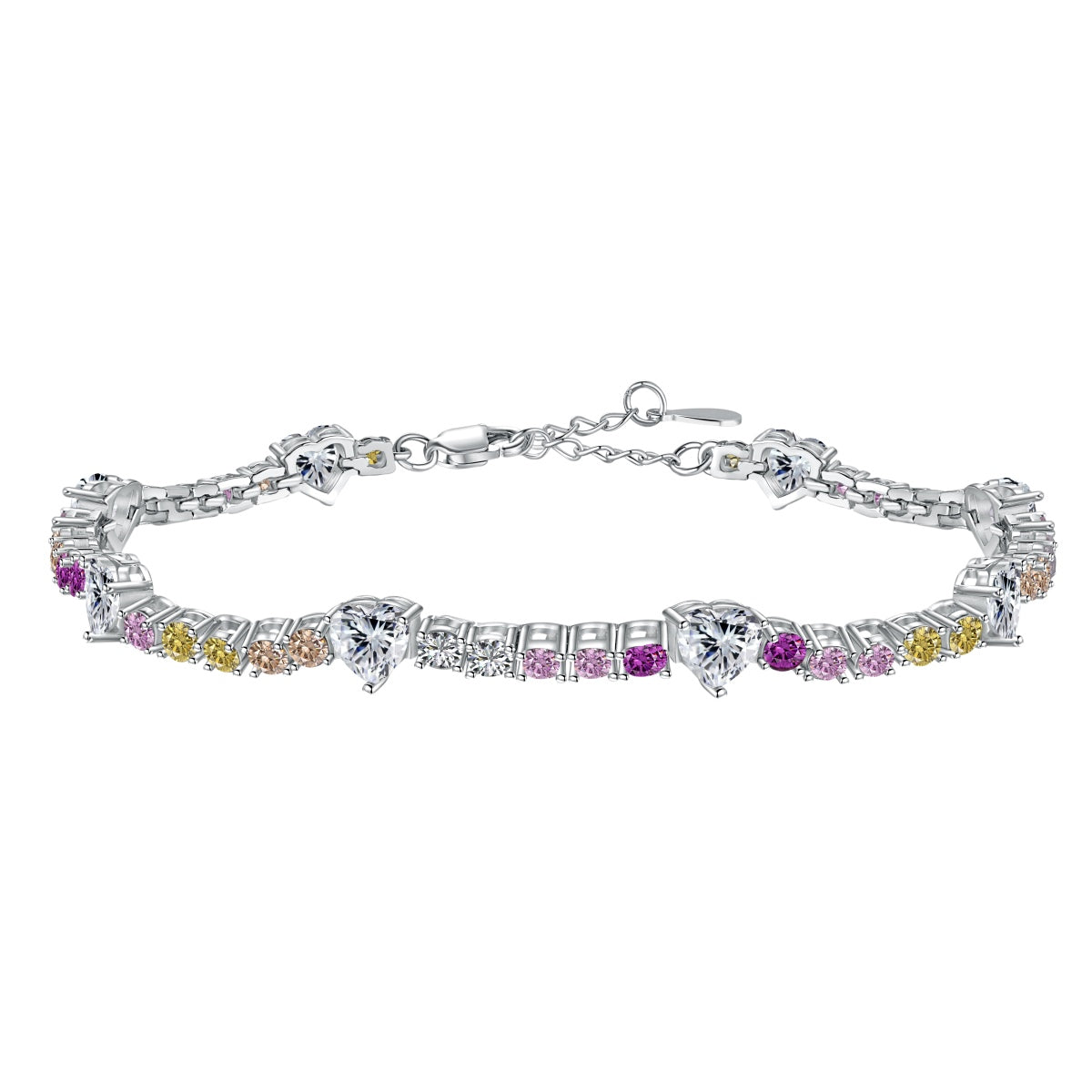 [Shinejoy Jewelry] Romantisches Herz-Armband mit rundem Schliff für Verliebte