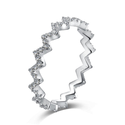 [Shinejoy Jewelry] Zarter, bezaubernder Ring in Wellenform für jeden Tag