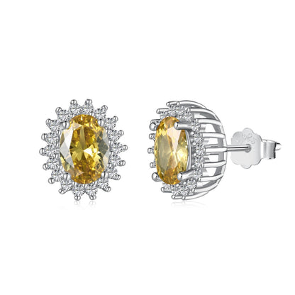[Shinejoy Jewelry]華奢で輝きのあるオーバルカットのデイリーピアス