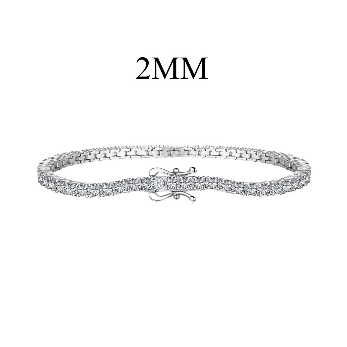 [Shinejoy Jewelry] 眩い輝きの精巧なラウンドカット・デイリーブレスレット