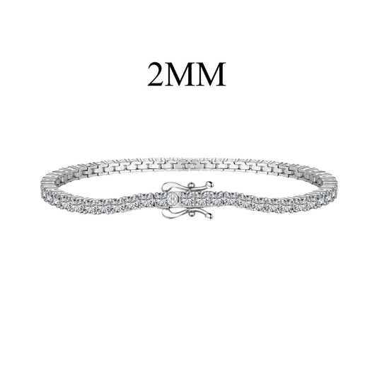 [Shinejoy Jewelry] 眩い輝きの精巧なラウンドカット・デイリーブレスレット