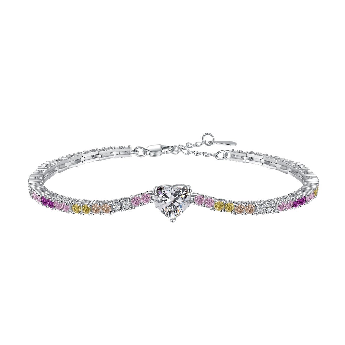[Shinejoy Jewelry] 繊細でロマンティックなハート型ラブブレスレット