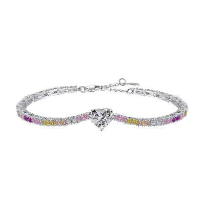[Shinejoy Jewelry] 繊細でロマンティックなハート型ラブブレスレット